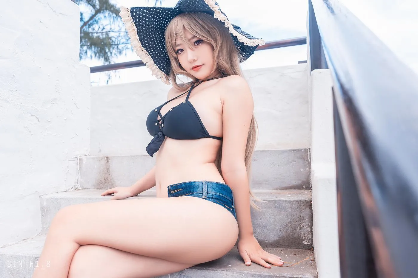Messie Huang – NO.03 Jean Bart swimsuit [20P]插图2